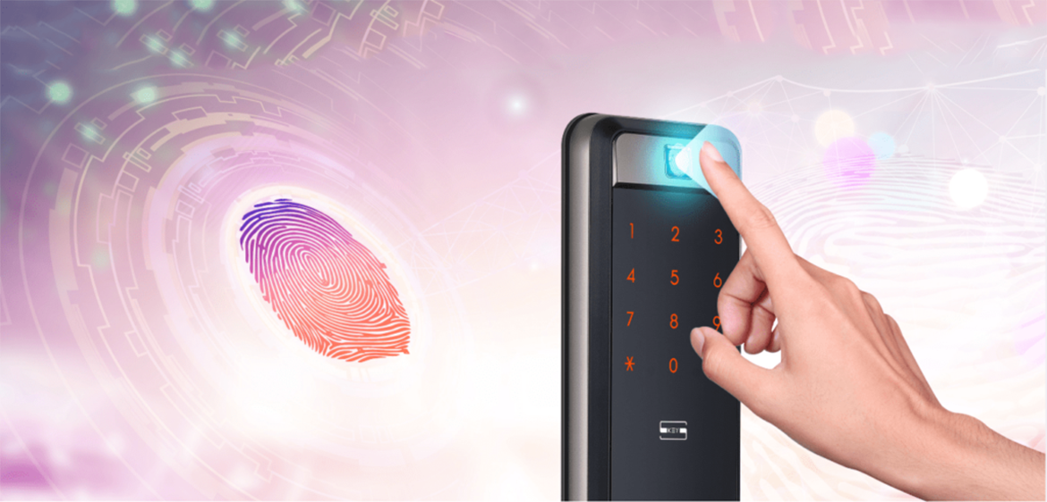 Kh&oacute;a cửa v&acirc;n tay